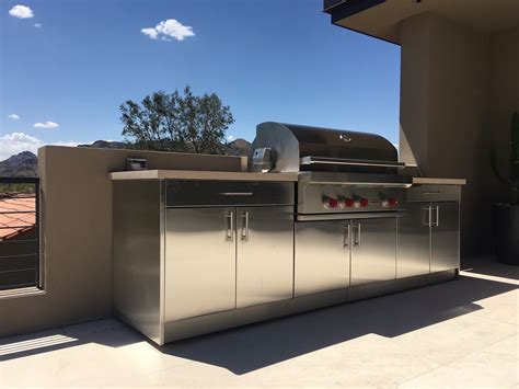 stainless steel exterior kitchen cabinets